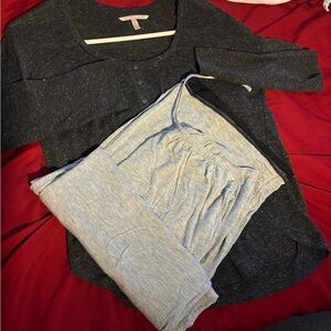 Victoria’s Secret Dark Gray and Light Gray Pajama Set